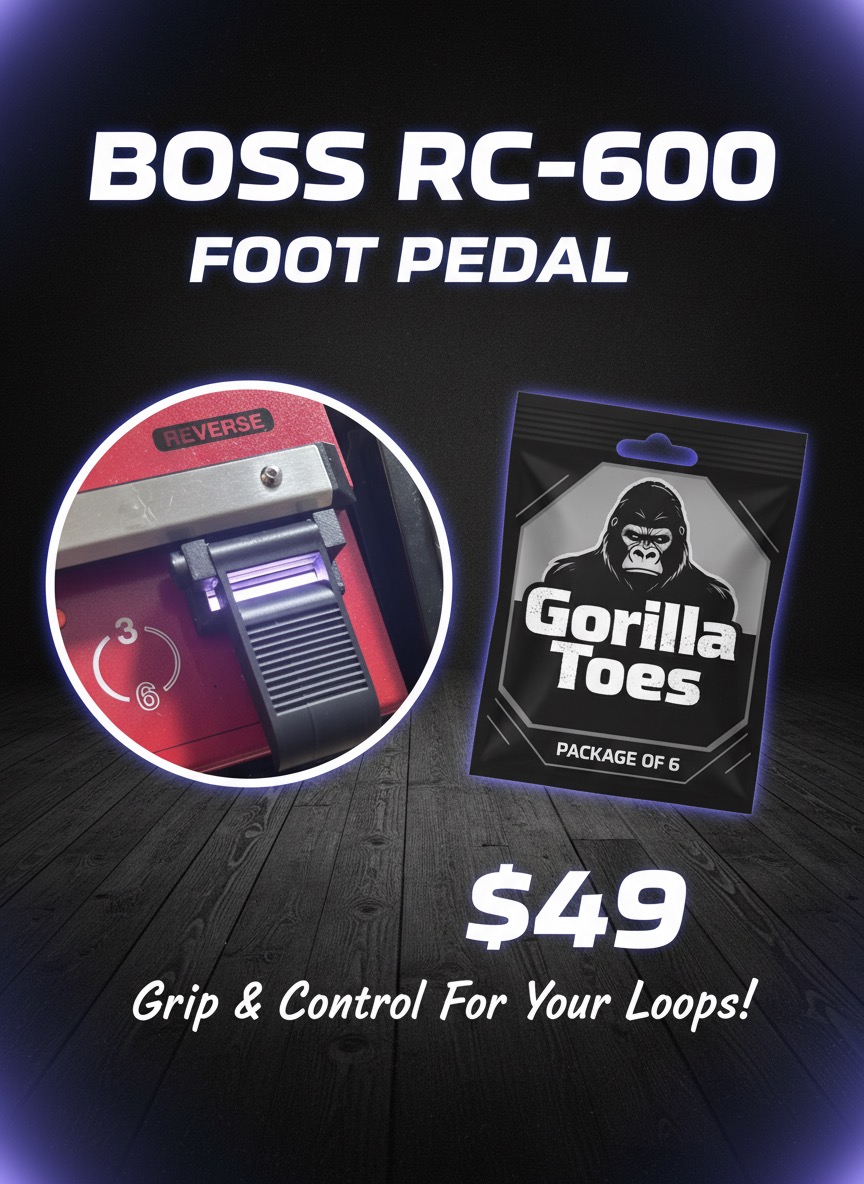 Gorilla Toes Foot Pedal for RC-600 Loop Station