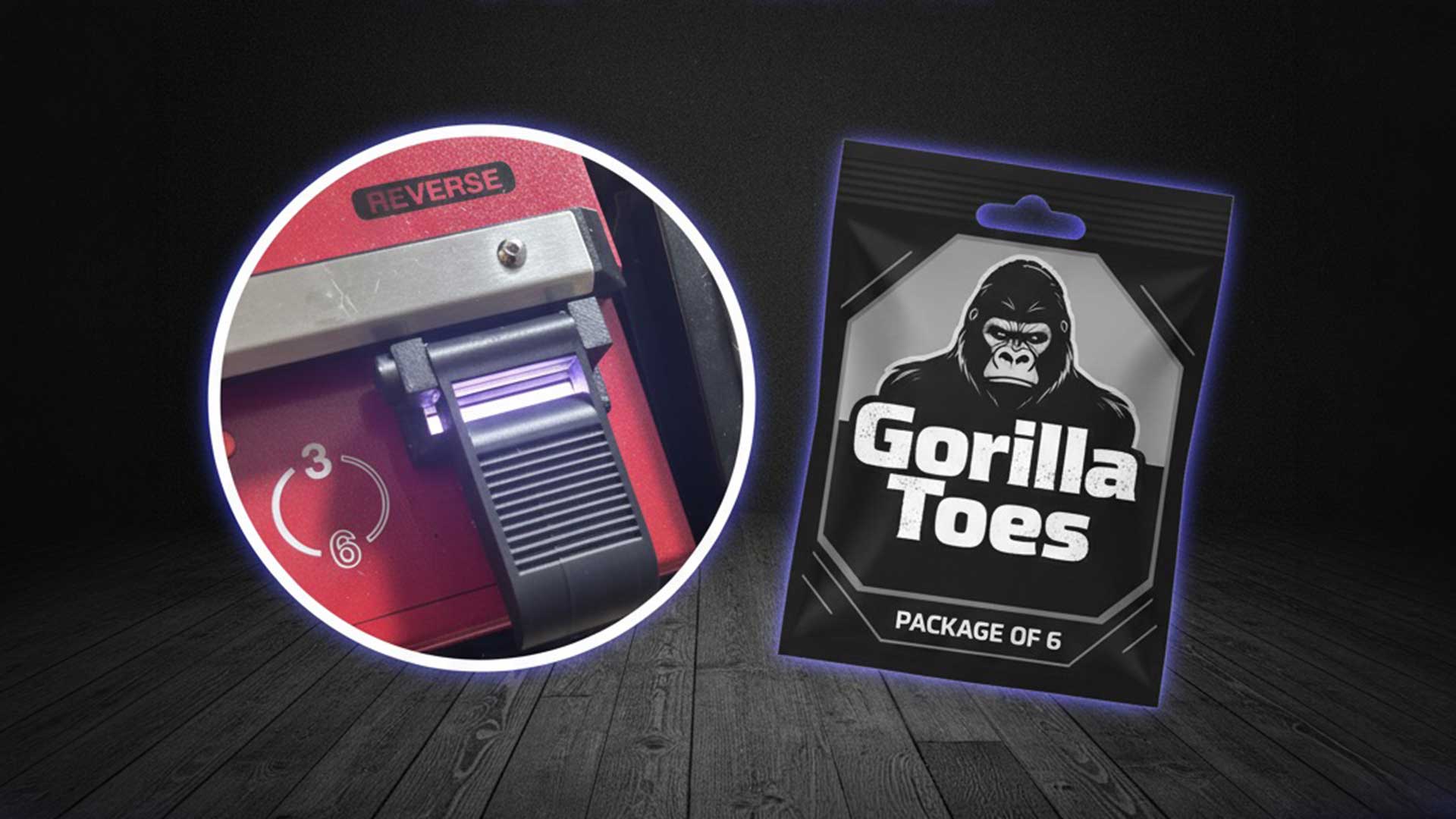 Gorilla Toes snap-on pedal toppers installed on Boss RC-600 Loop Station foot pedals